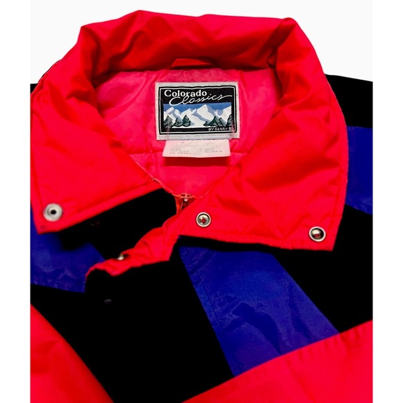 Vintage Gerry Ski Jacket Men's Medium Neon Retro Parka Coat‎ 80s Made in the USA - Picture 6 of 15